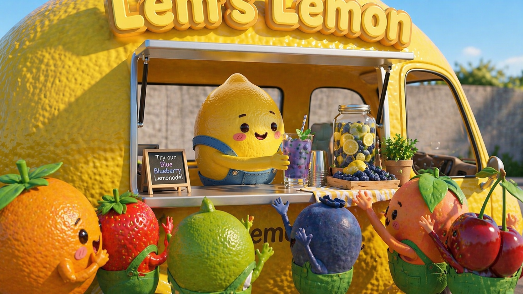 lunch rush at lem's truck